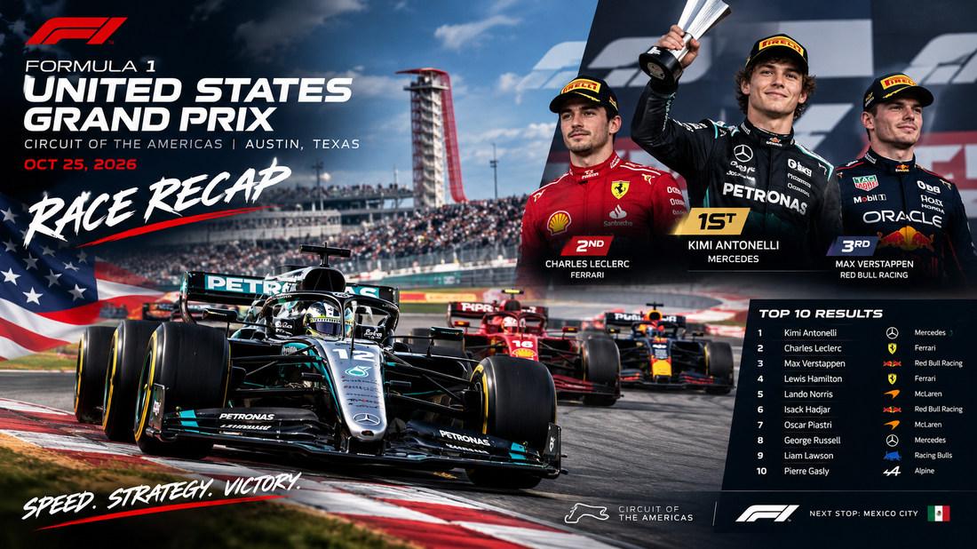 2026 United States Grand Prix: Antonelli Wins in Austin