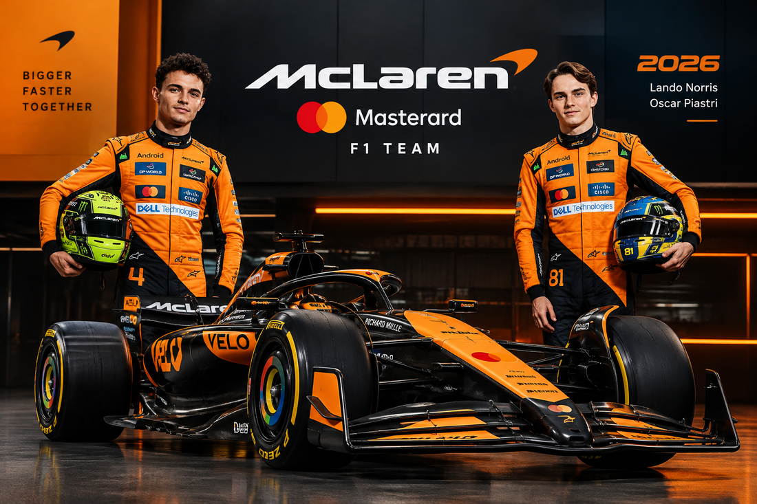 McLaren Mastercard F1 Team 2026: Drivers, History & Racing Gear