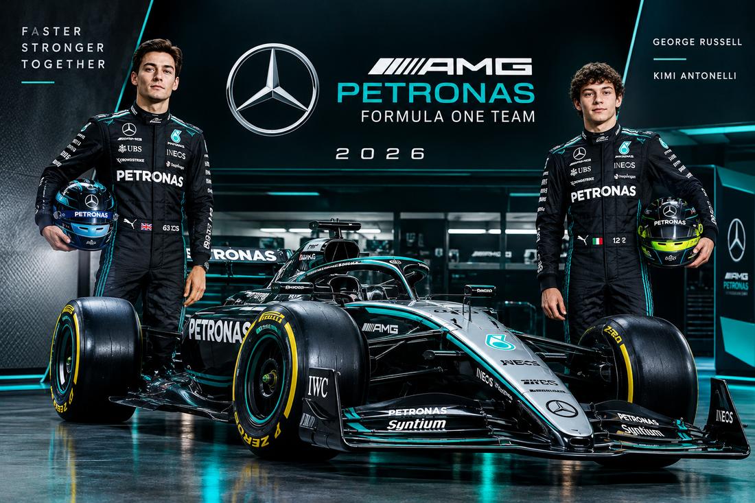 Mercedes-AMG PETRONAS F1 Team 2026: Drivers & Racing Gear