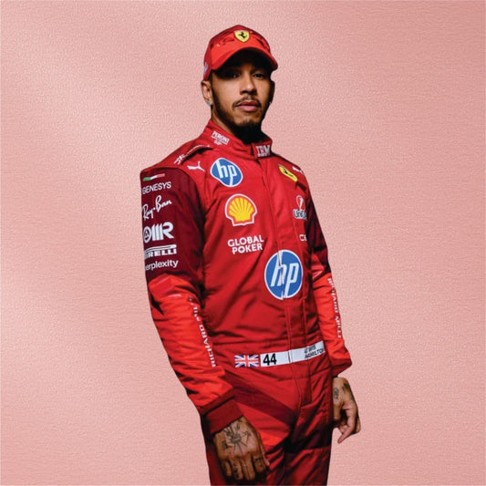 Lewis Hamilton 2025 Las Vegas GP Ferrari Racing Suit