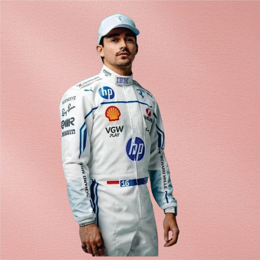 Charles Leclerc 2025 Ferrari Monaco GP Racing Suit