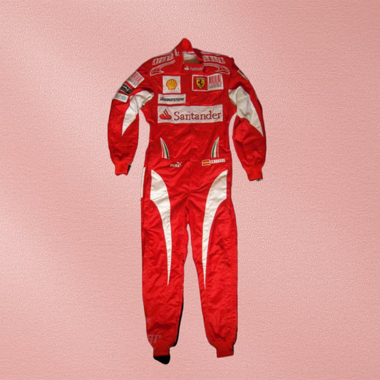 2010 Fernando Alonso Ferrari F1 Embroidered Racing Suit