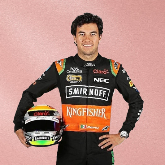 2015 Sergio Perez Force India F1 Racing Suit | Formula 1 Racewear Vorix Race Gears