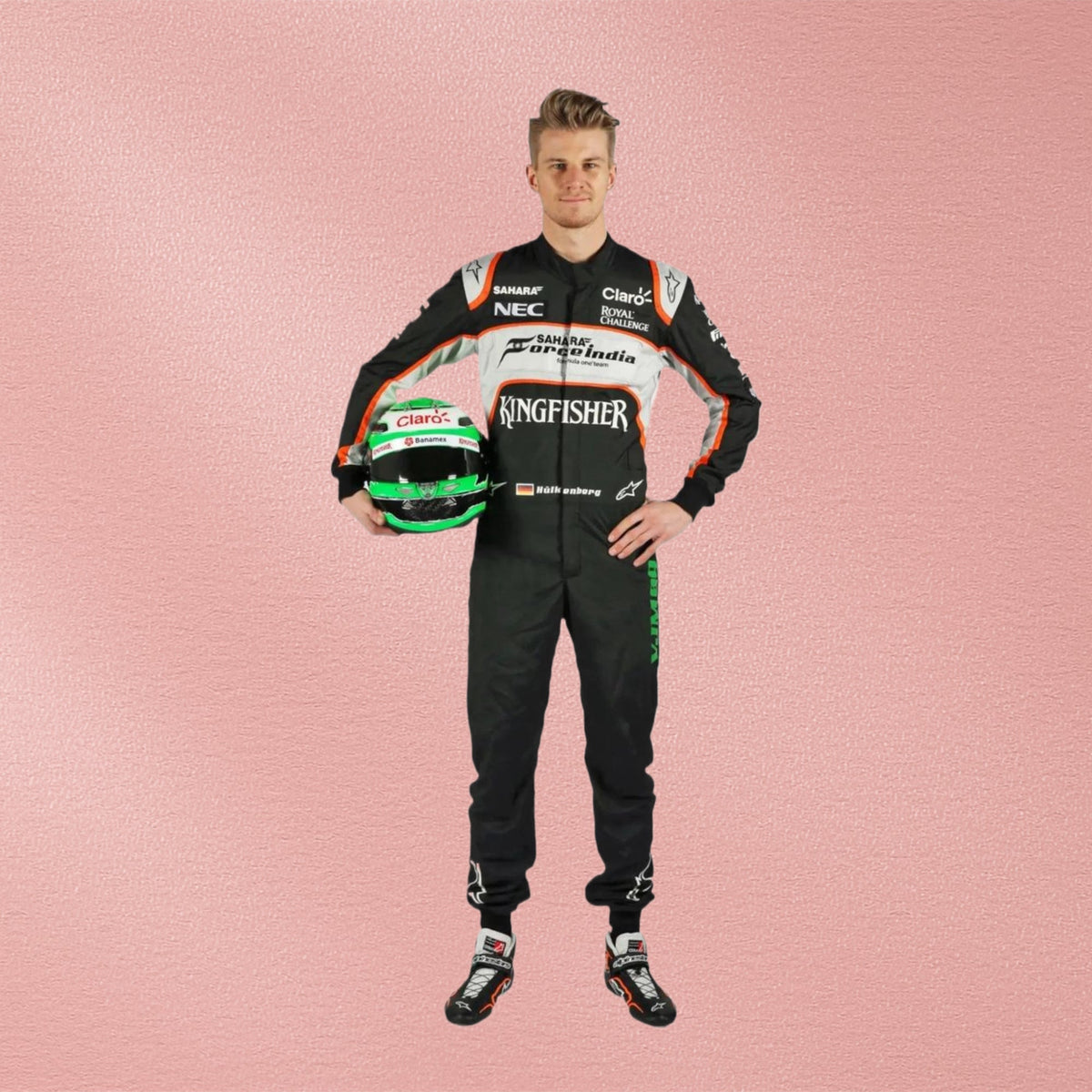 2016 Nico Hülkenberg Sahara Force India F1 Race Suit | Formula 1 Racewear Vorix Race Gears