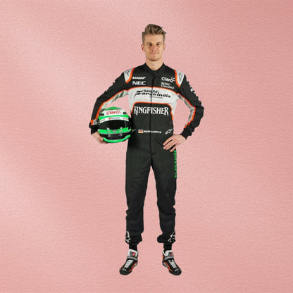 2016 Nico Hülkenberg Sahara Force India F1 Race Suit | Formula 1 Racewear Vorix Race Gears