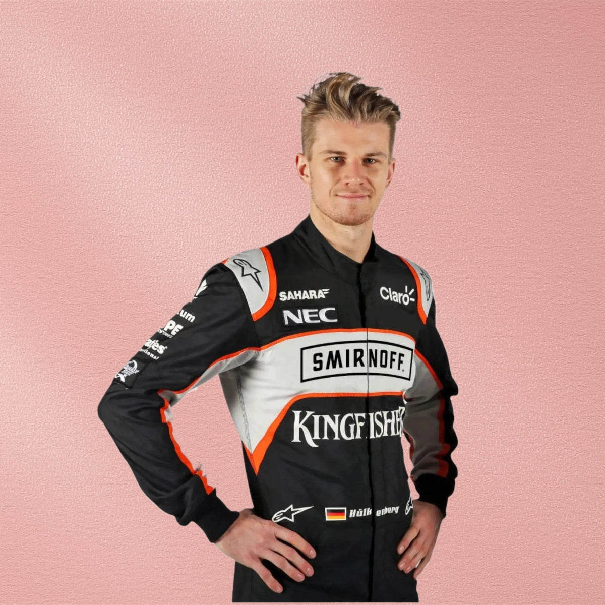 2016 Nico Hülkenberg Sahara Force India F1 Race Suit | Formula 1 Racewear Vorix Race Gears