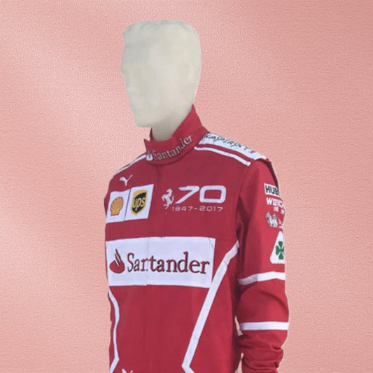 2017 Sebastian Vettel Ferrari 70th Anniversary Monza GP Racing Suit