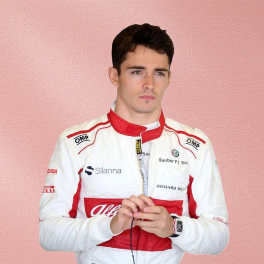 2018 Charles Leclerc Alfa Romeo Sauber F1 Racing Suit | Formula 1 Racewear Vorix Race Gears