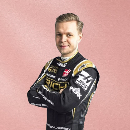 2019 Kevin Magnussen Haas F1 Race Suit | Haas Formula 1 Racewear Vorix Race Gears