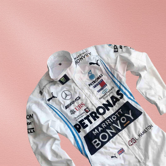 2019 Lewis Hamilton Mercedes F1 Embroidered Racing Suit