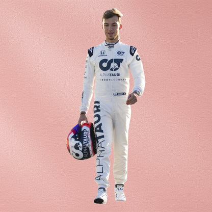 2020 Pierre Gasly AlphaTauri Abu Dhabi GP Race Suit | F1 Racewear Vorix Race Gears