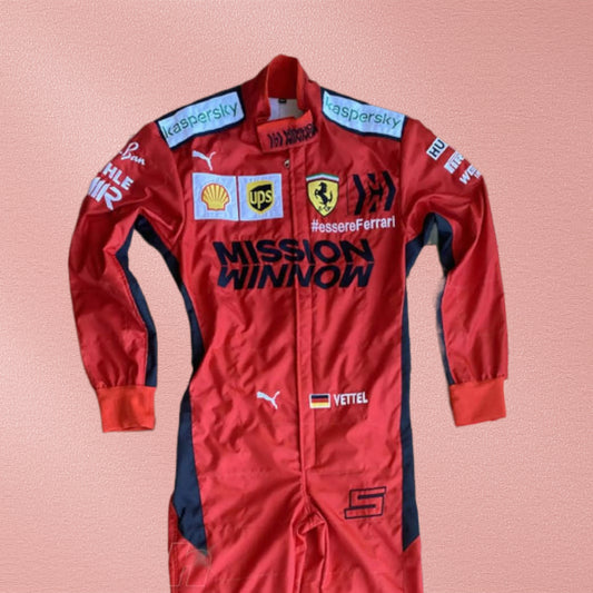 2020 Sebastian Vettel Ferrari Mission Winnow F1 Racing Suit