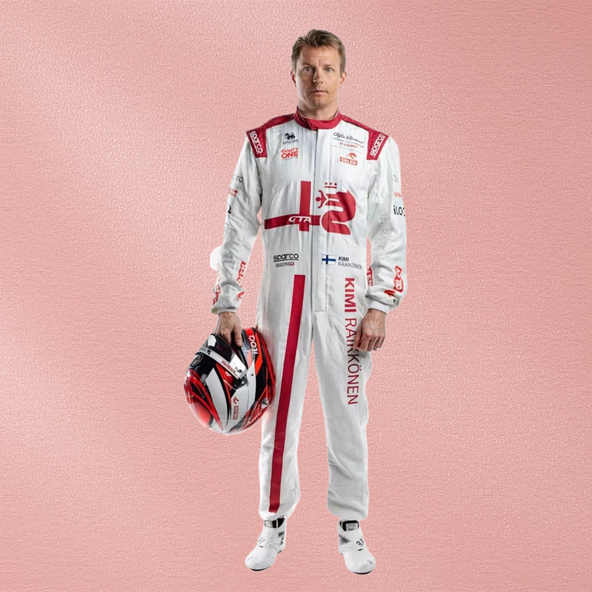 2021 Kimi Räikkönen Alfa Romeo F1 Race Suit | Formula 1 Racewear Vorix Race Gears