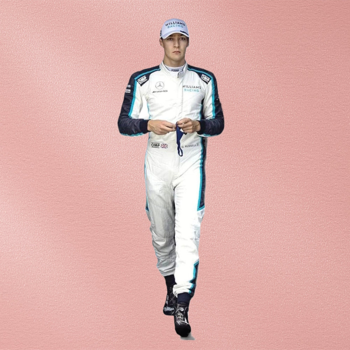 2021 George Russell Williams Racing F1 Suit | Formula 1 Driver Racewear Vorix Race Gears
