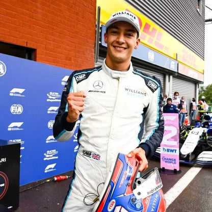 2021 George Russell Williams Racing F1 Suit | Formula 1 Driver Racewear Vorix Race Gears