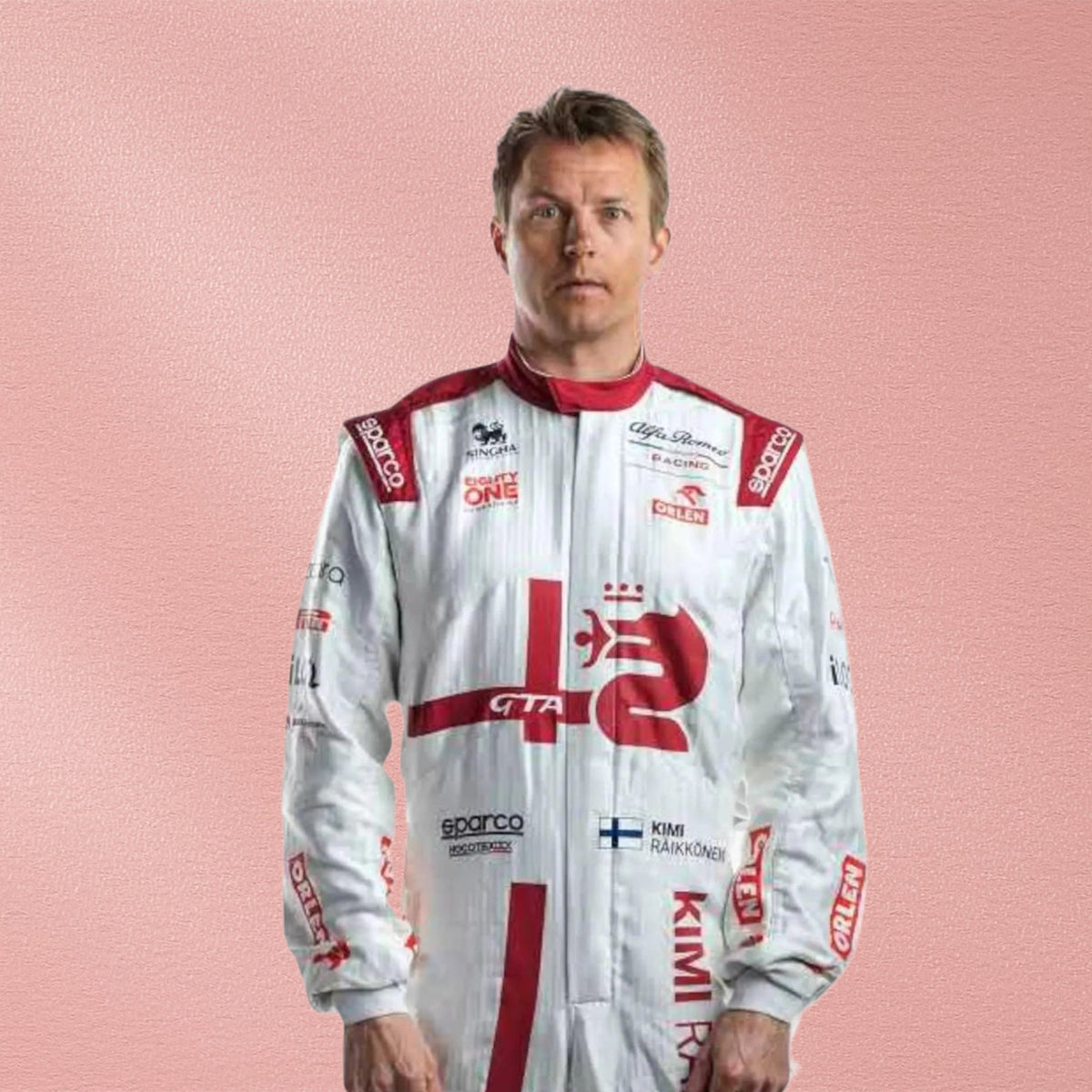 2021 Kimi Räikkönen Alfa Romeo F1 Race Suit | Formula 1 Racewear Vorix Race Gears