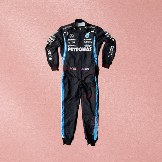 2021 Lewis Hamilton Mercedes Benz F1 Embroidered Racing Suit