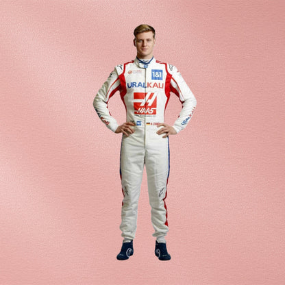 2021 Mick Schumacher Haas F1 Race Suit | Formula 1 Driver Racewear Vorix Race Gears