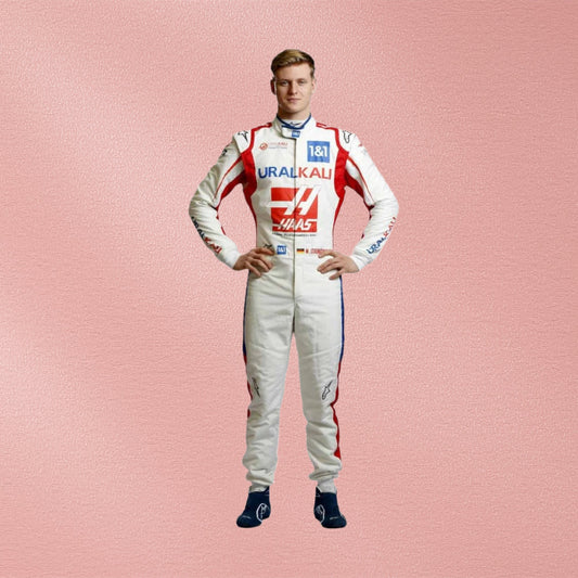 2021 Mick Schumacher Haas F1 Race Suit | Formula 1 Driver Racewear Vorix Race Gears