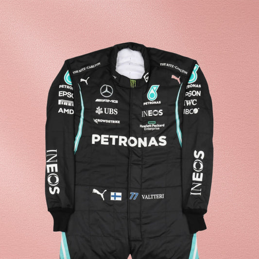2021 Valtteri Bottas Mercedes-AMG Petronas Replica F1 Race Suit Vorix Race Gears