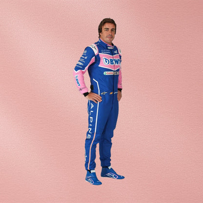 2022 Fernando Alonso Alpine F1 Racing Suit | Formula 1 Racewear Vorix Race Gears