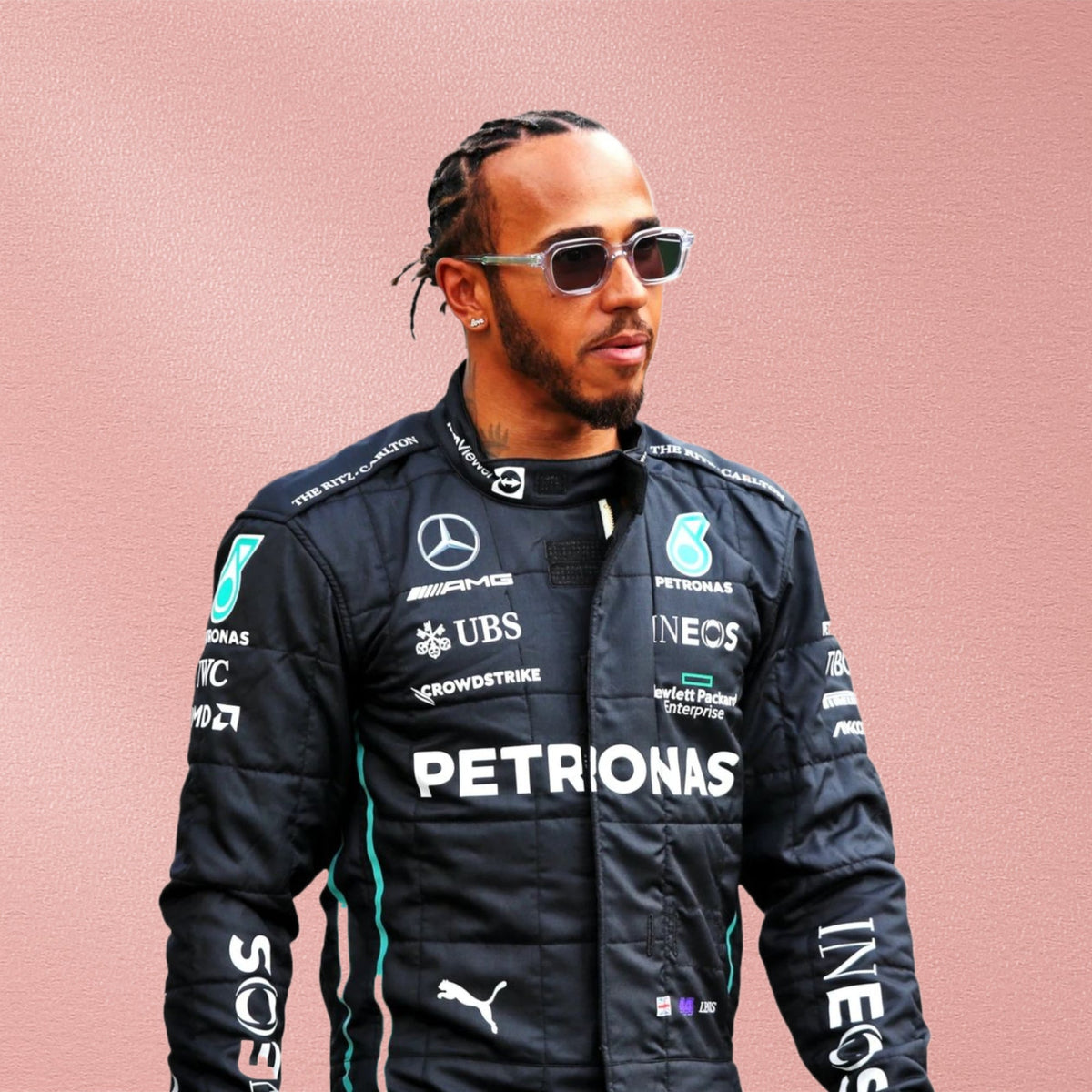 2022 Lewis Hamilton Mercedes-AMG Petronas F1 Team Replica Race Suit Vorix Race Gears