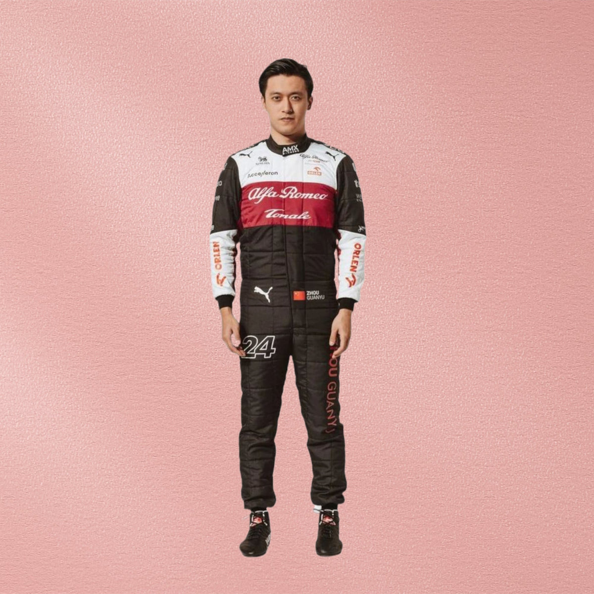 2022 Zhou Guanyu Alfa Romeo F1 Team Race Suit | Formula 1 Racewear Vorix Race Gears