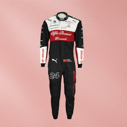 2022 Zhou Guanyu Alfa Romeo F1 Team Race Suit | Formula 1 Racewear Vorix Race Gears