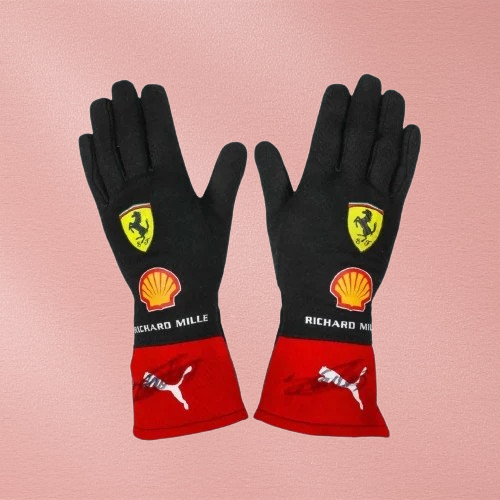 Carlos Sainz Jr. Ferrari 2023 F1 Racing Gloves – Scuderia Driver Edition Vorix Race Gears