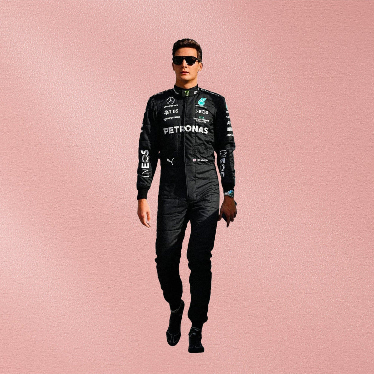 2023 George Russell Mercedes AMG F1 Race Suit | Formula 1 Racewear Vorix Race Gears