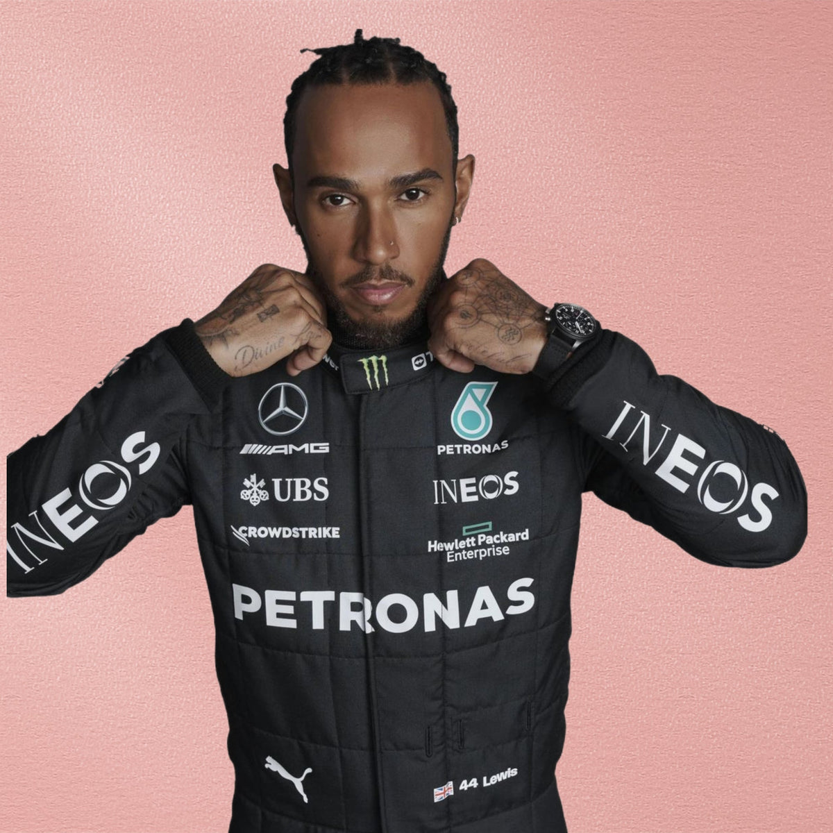 2023 Lewis Hamilton Mercedes-AMG F1 Race Suit – Formula 1 Vorix Race Gears