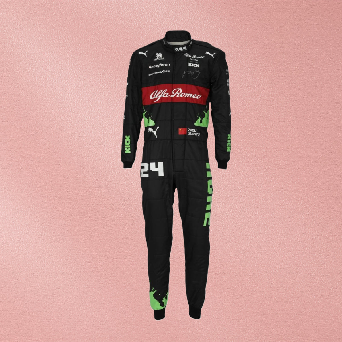 2023 Zhou Guanyu Alfa Romeo F1 Racing Suit – Belgian GP