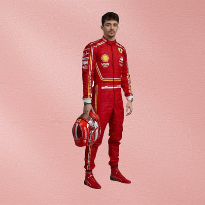 2024 Charles Leclerc Scuderia Ferrari F1 Racing Suit | Team Wear