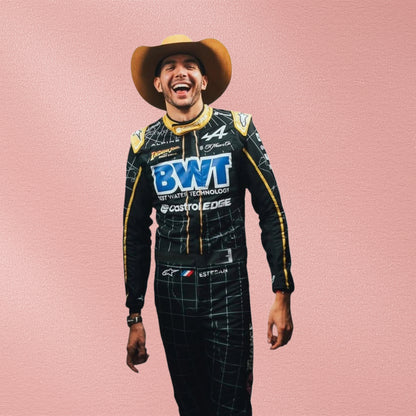 2024 Esteban Ocon Alpine Austin Grand Prix F1 Race Suit