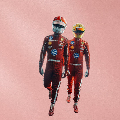 2025 Lewis Hamilton Ferrari F1 Racing Suit | Scuderia Ferrari HP Vorix Race Gears