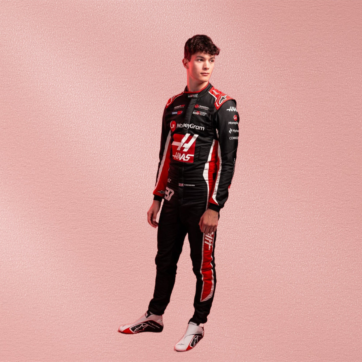 2025 Oliver Bearman Haas F1 Racing Suit | Formula 1 Racewear Vorix Race Gears