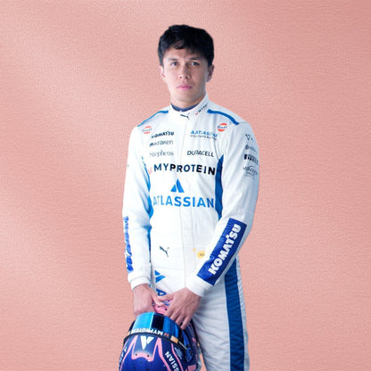 2025 Alex Albon Williams F1 Racing Suit | Formula 1 Racewear Vorix Race Gears