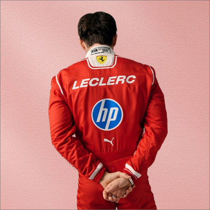 2026 Charles Leclerc Ferrari F1 Racing Suit – Formula 1 Team Racewear Vorix Race Gears
