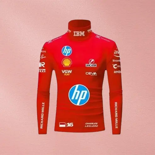 Charles Leclerc Ferrari F1 Racing Performance Base Layer Shirt Vorix Race Gears