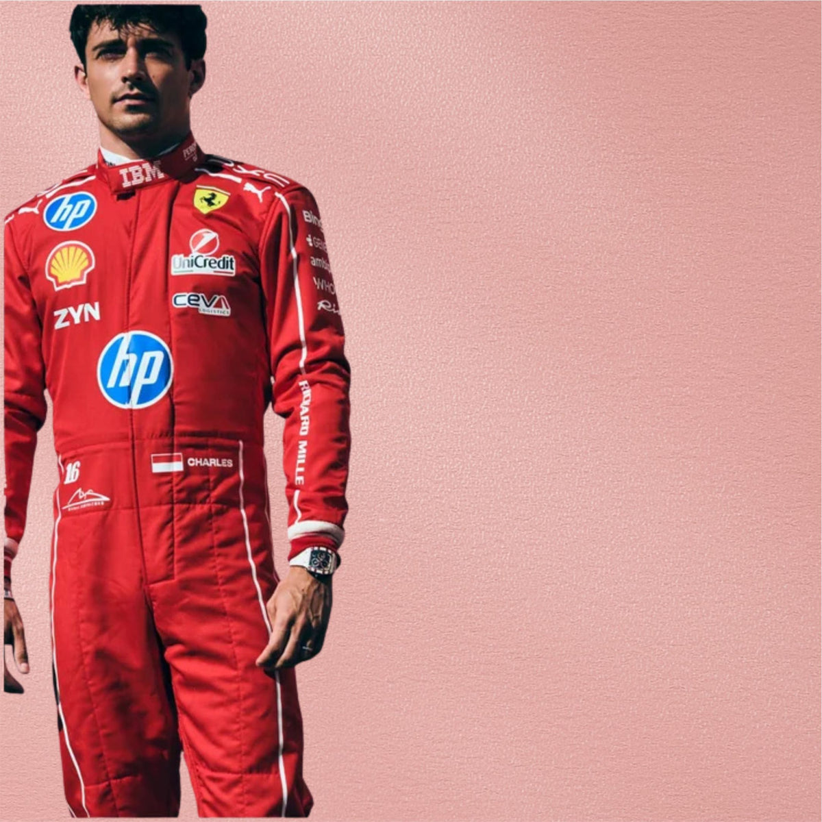 Charles Leclerc 2026 Ferrari Monza GP Replica Racing Suit