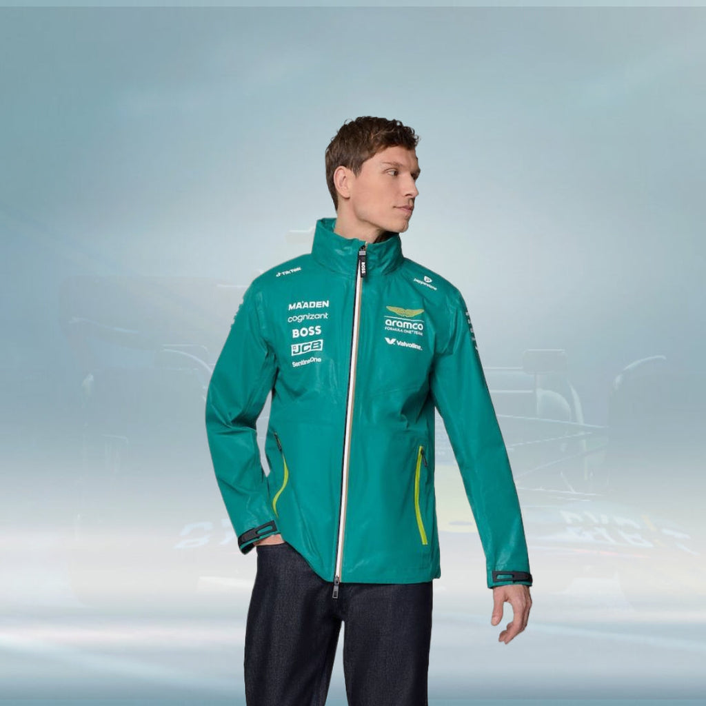 Aston Martin Aramco Cognizant F1 2025 Team Rain Jacket