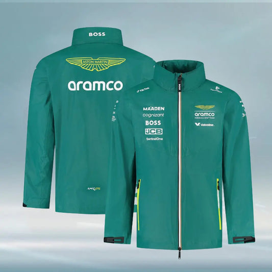Aston Martin Aramco Cognizant F1 2025 Team Rain Jacket Vorix Race Gears