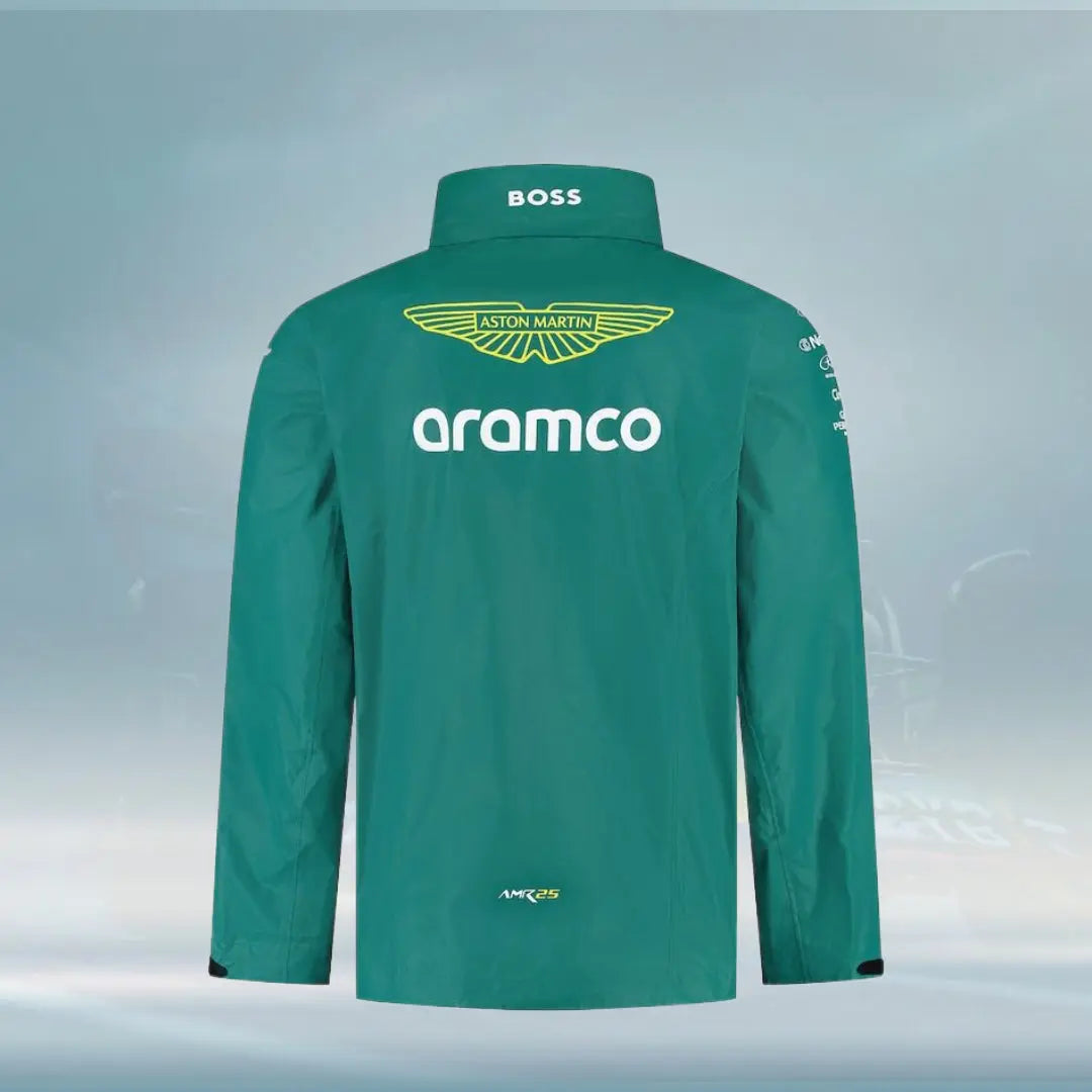 Aston Martin Aramco Cognizant F1 2025 Team Rain Jacket Vorix Race Gears