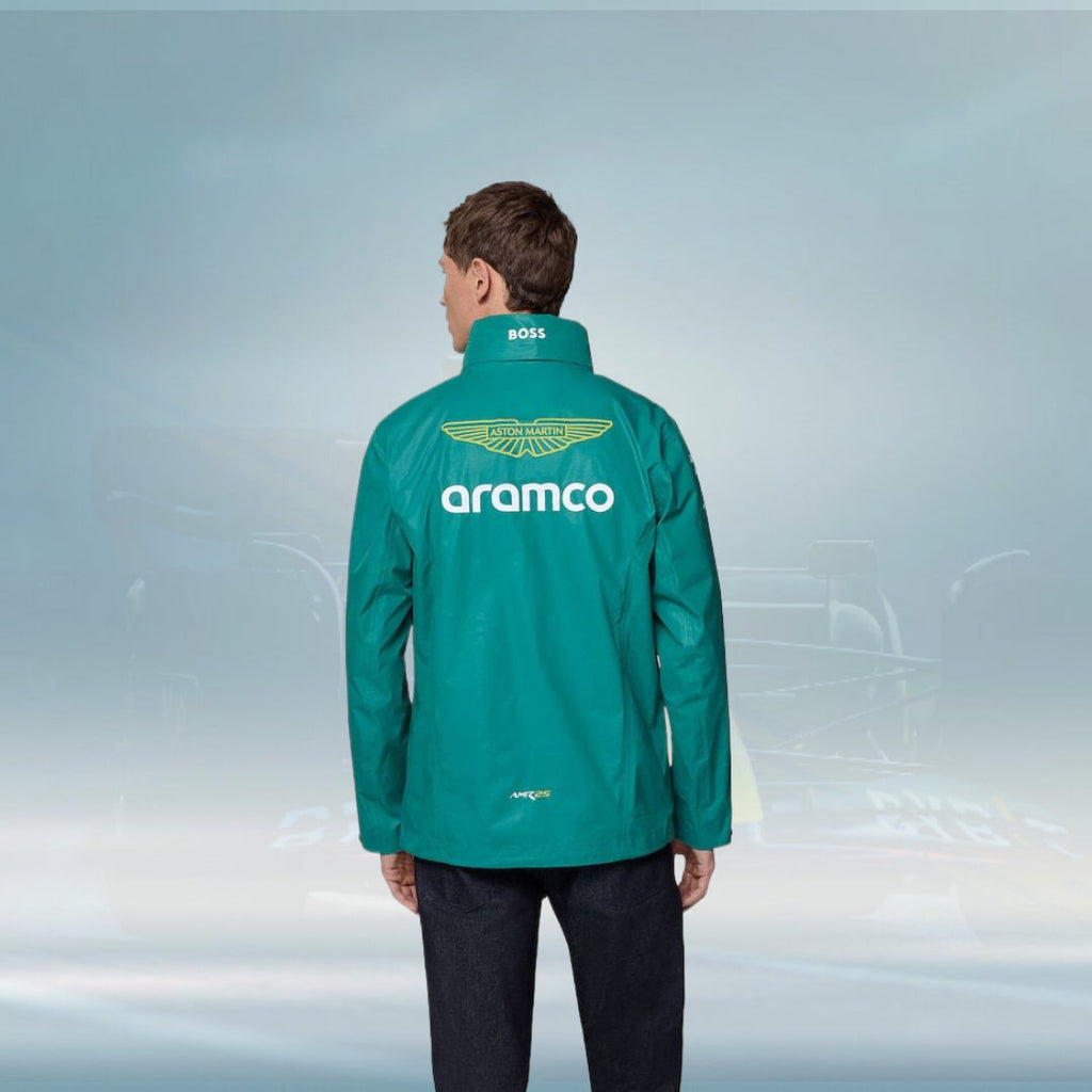 Aston Martin Aramco Cognizant F1 2025 Team Rain Jacket