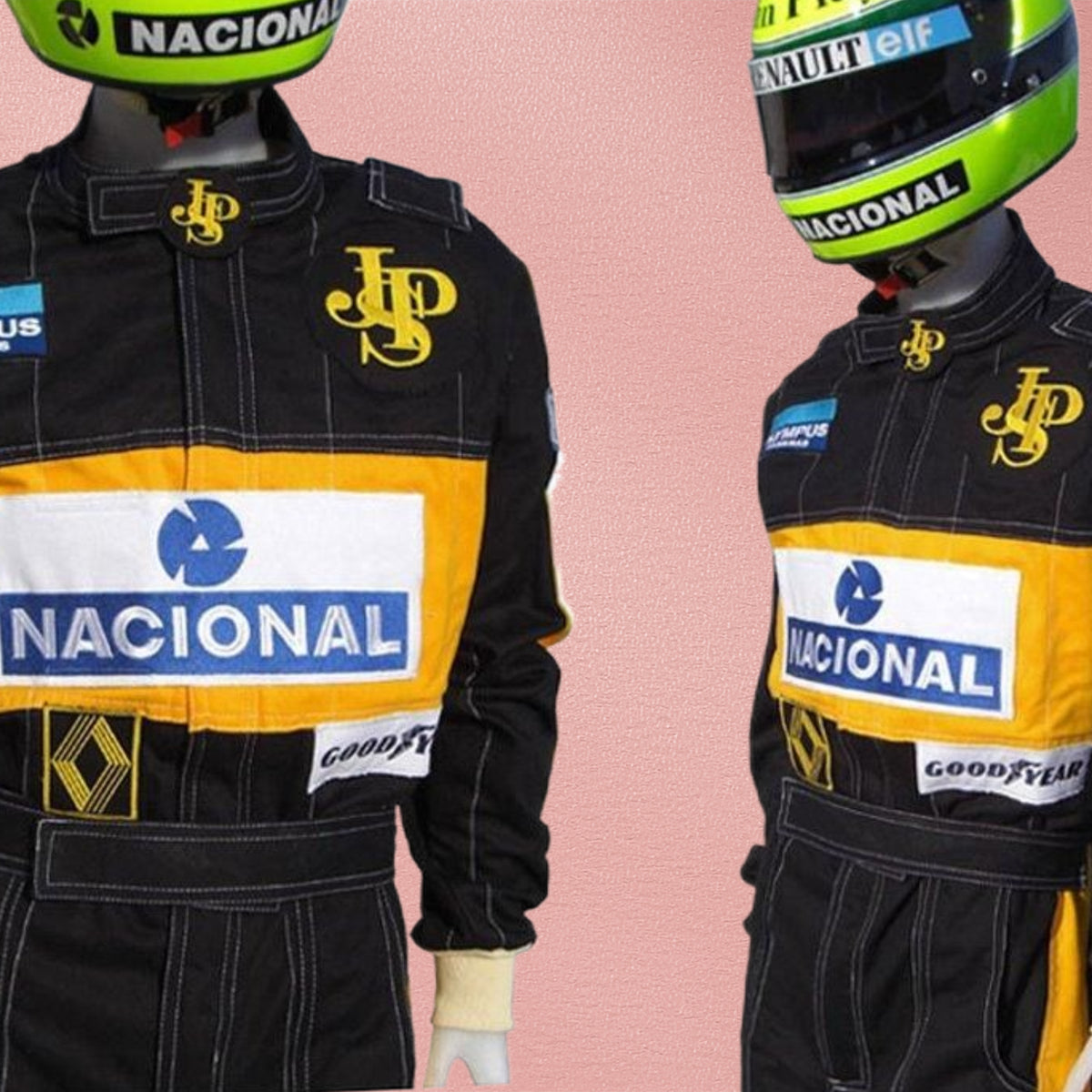 Ayrton Senna 1985 Team Lotus F1 Embroidered Suit Replica