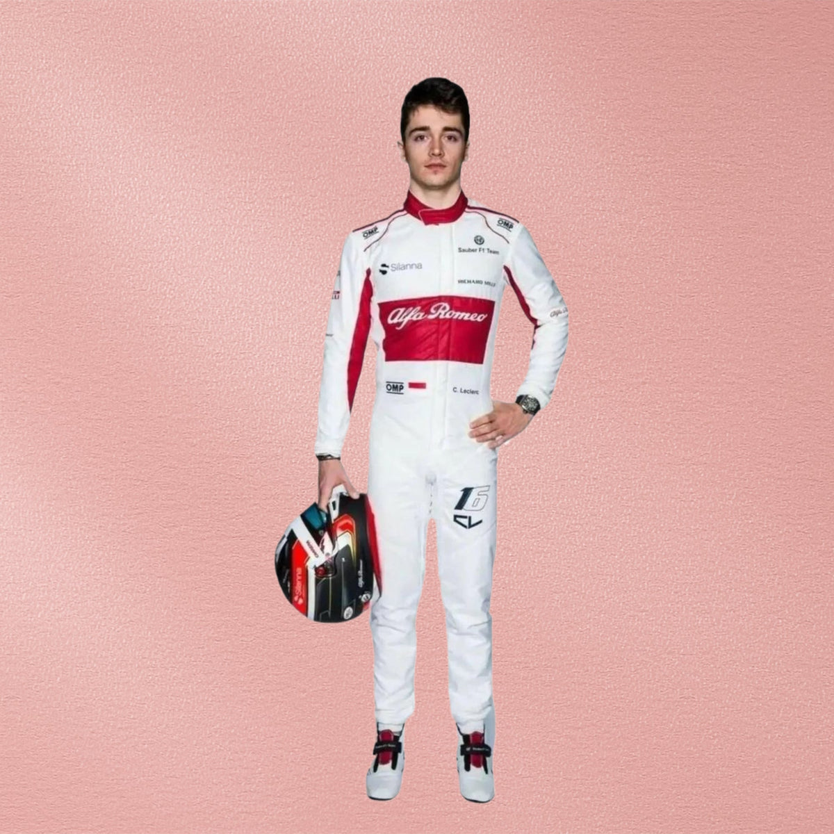 2018 Charles Leclerc Alfa Romeo Sauber F1 Racing Suit | Formula 1 Racewear Vorix Race Gears