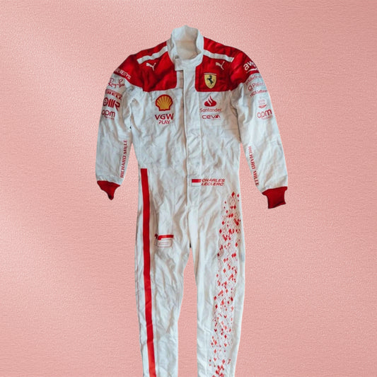 Charles Leclerc Ferrari 2023 F1 Race Suit – Monaco GP Special Edition