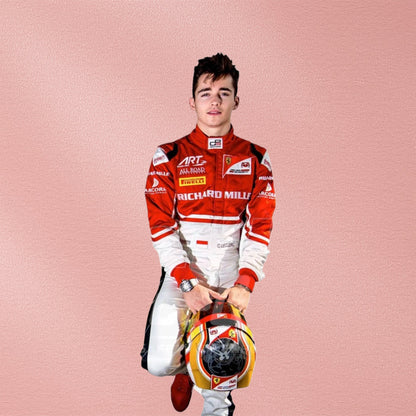 2016 Charles Leclerc Ferrari F1 Race Suit for Kids | Formula 1 Racing Wear Vorix Race Gears