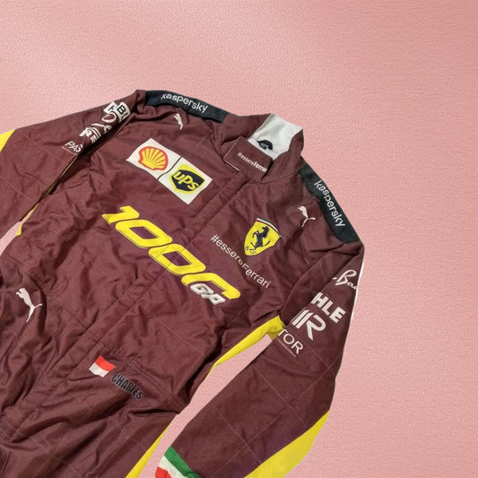 Charles Leclerc Sebastian Vettel 2020 Ferrari 1000th F1 Replica Race Suit