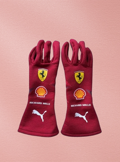 Ferrari HP Las Vegas GP 2025 Racing Gloves – Scuderia F1 Edition Vorix Race Gears